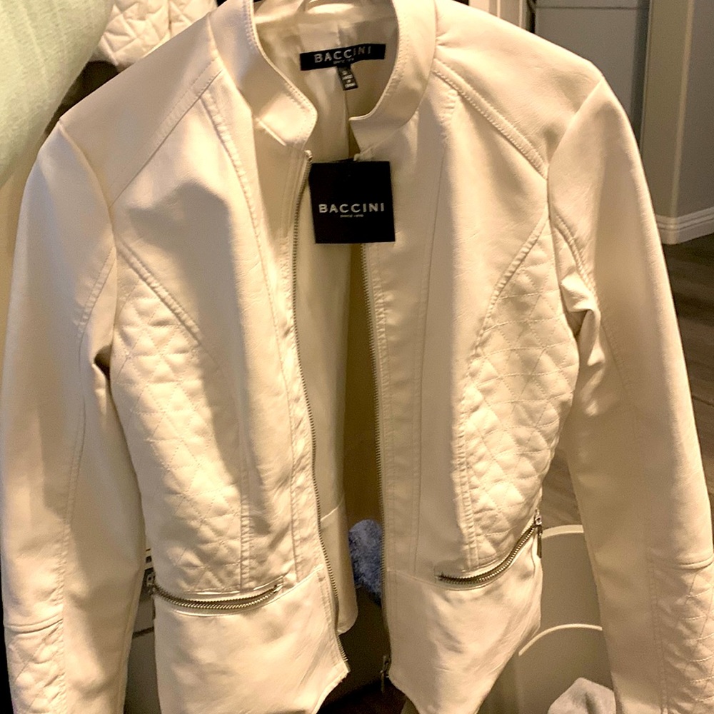 Size small, faux leather jacket, never worn, in perfect condition